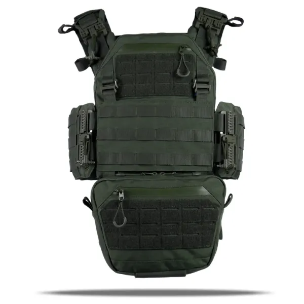 Комплект плитоноска Kiborg Gen.2 + 2 подсумки с баллистической защитой 2 класса — Хаки