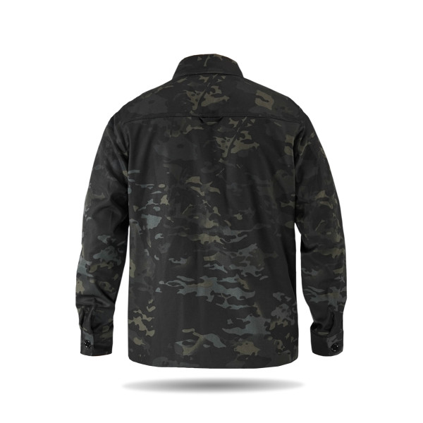 Рубашка тактическая Operator 5 Twill черный мультикам на пуговицах