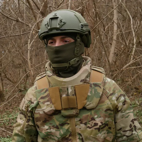 Защита шеи mod. 1 с баллистическим пакетом Militex cordura USA Multicam