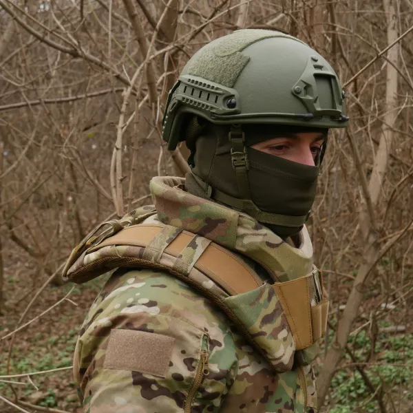 Защита шеи mod. 1 с баллистическим пакетом Militex cordura USA Multicam