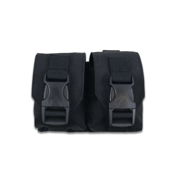 Подсумок под 2 гранаты Kiborg GU Double Mag Pouch (Черный)