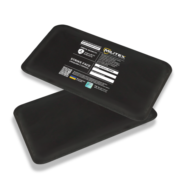 Баллистическая защита 2 класса для плитоноски Militex Pro Series (S-M) 25,5*14,3 см к камербанд, 1 шт.