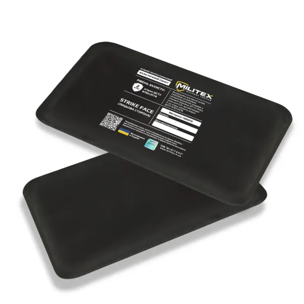 Баллистическая защита 2 класса для плитоноски Militex Pro Series (S-M) 25,5*14,3 см к камербанд, 1 шт.