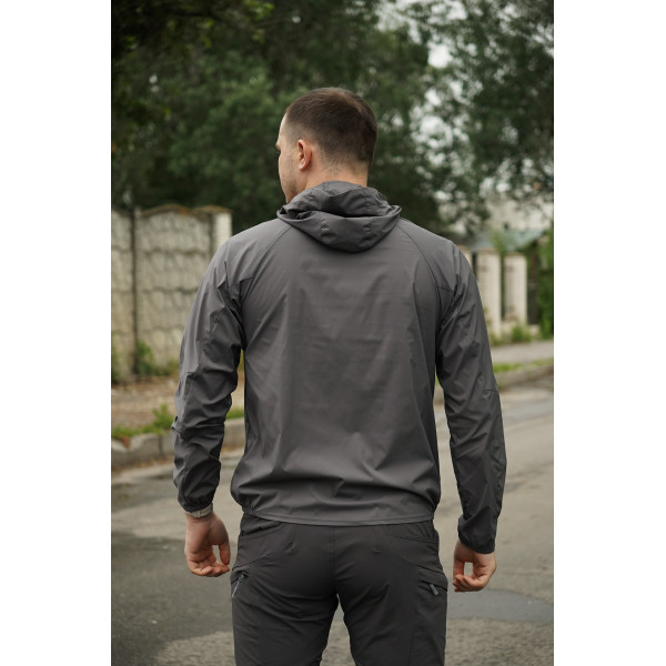 Летняя куртка-ветровка серая (2271-2XL) Летняя куртка-ветровка серая (2271-2XL)