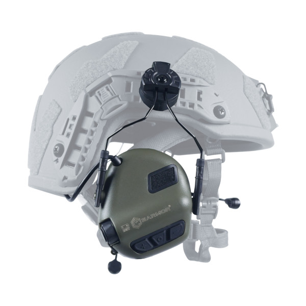Тактические наушники EARMOR M32Н Olive с креплением