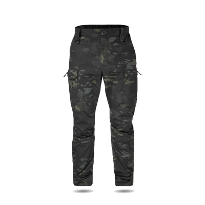 Тактические брюки UA Twill Black Multicam с усиленными коленями и 8 карманами (2XL)