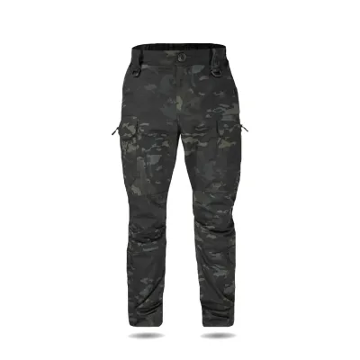 Тактические брюки UA Twill Black Multicam с усиленными коленями и 8 карманами (2XL)