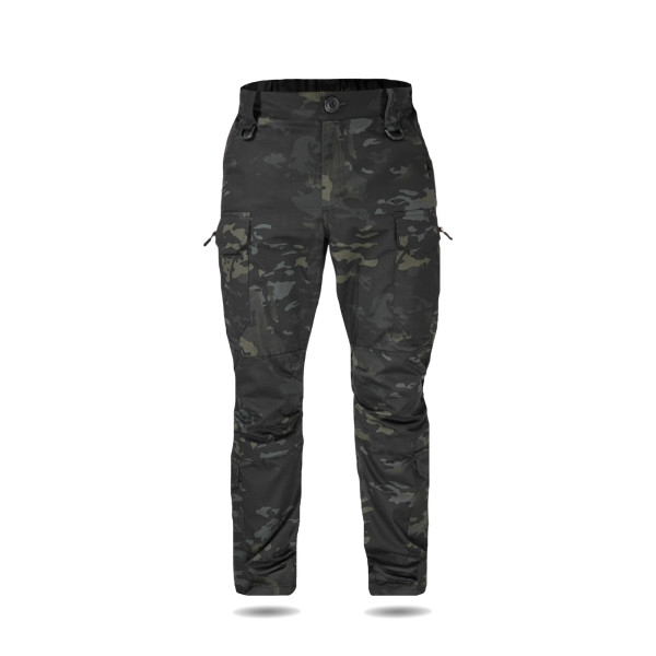 Тактические брюки UA Twill Black Multicam с усиленными коленями и 8 карманами (2XL)