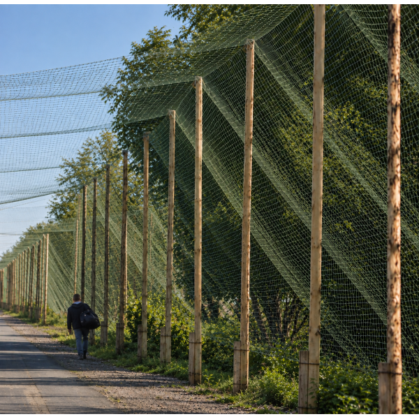 Основа «Кикимора», размер 7×60 м, ячейка 20×20 мм, нить 0,9 мм, цвет хаки