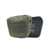 Сумка-напашник M Kiborg з балістичним пакетом 1 клас захисту Militex GU Сordura Khaki