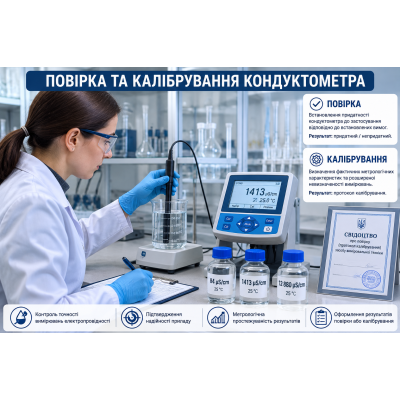Калібровка та повірка кондуктометрів 