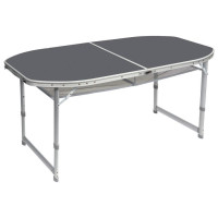 Стол Bo-Camp Case Model Oval 150x80 cm Grey (1404399)