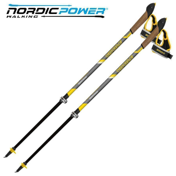 Палки для скандинавской ходьбы Vipole Hercules Vario Carbon +200 г
