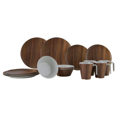 Сервиз столовый Gimex Tableware Nature 16 Pieces 4 Person Wood (6913100) Сервиз столовый Gimex Tableware Nature 16 Pieces 4 Person Wood (6913100)