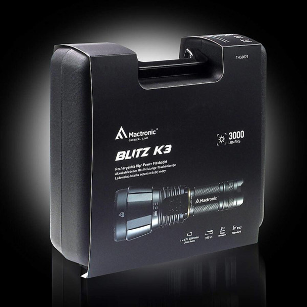 Фонарь тактический Mactronic Blitz K3 (3000 Lm) Rechargeable (THS0021) Фонарь тактический Mactronic Blitz K3 (3000 Lm) Rechargeable (THS0021)