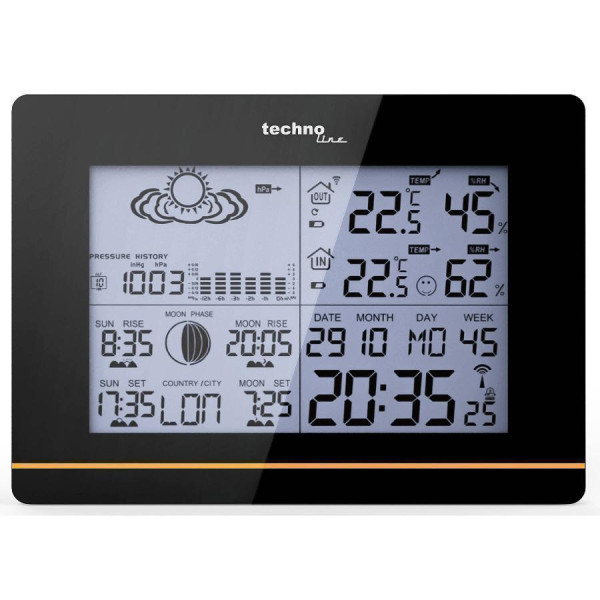 Метеостанция Technoline WS6750 Black (WS6750)