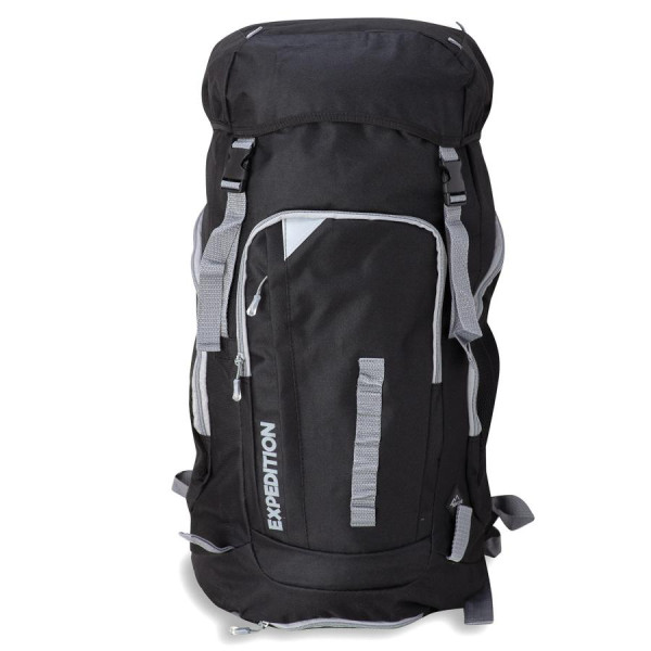 Туристический рюкзак 45 литров с чехлом от дождя для походов Semi Line Black (A3046-1)