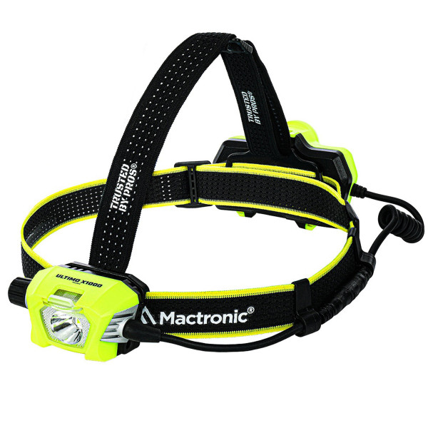 Ліхтар налобний Mactronic Ultimo X1000 (1000 Lm) Cool White/Red Type-C Recharg Helmet Kit (PHL0012)