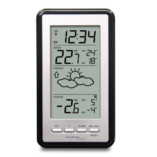 Метеостанция Technoline WS9130 Silver/Black (WS9130)