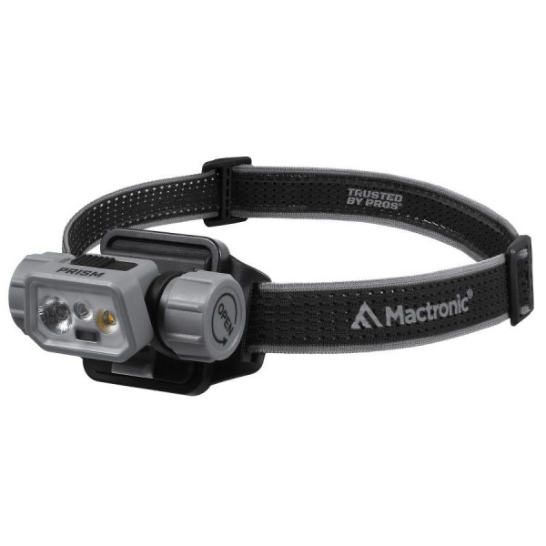 Фонарь налобный Mactronic Prism (650 Lm) Cool White/RGB LED Recharg Type-C Helmet Kit (THL0141)