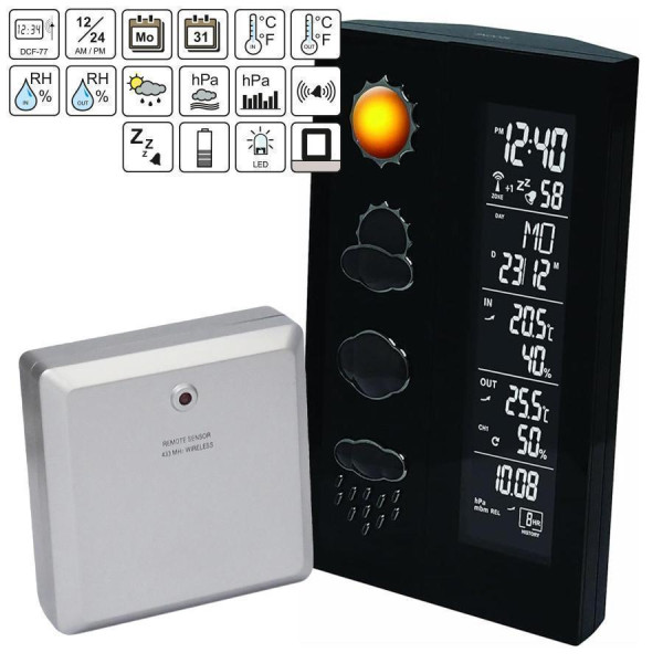 Метеостанция Technoline WS6650 Black (WS6650)