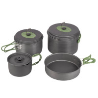 Набір посуду Bo-Camp Explorer 4 Pieces Hard Anodized Grey/Green (2200244) Набір посуду Bo-Camp Explorer 4 Pieces Hard Anodized Grey/Green (2200244)