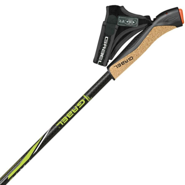Палки для скандинавской ходьбы Gabel FX-75 Snake Carbon 115 Dual Spike (7009351011150)