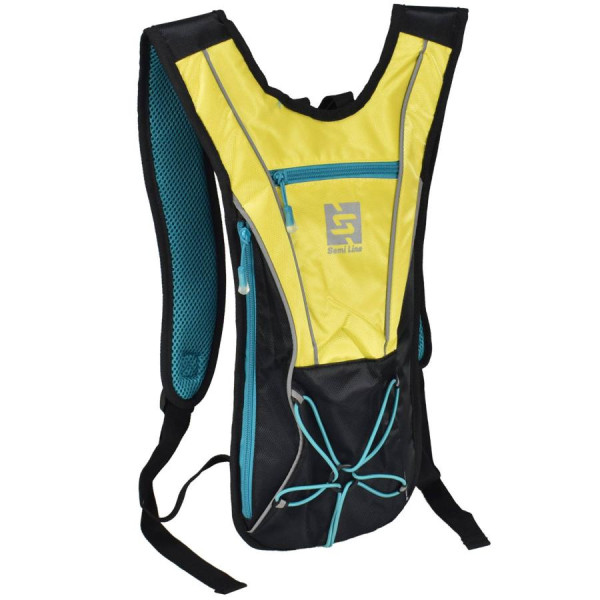Спортивный легкий рюкзак 9 литров для бега и велоспорта Semi Line 9 Black/Yellow (3294)