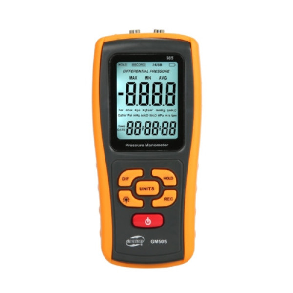 Дифференциальный микроманометр USB, ±2,49 кПа BENETECH GM505