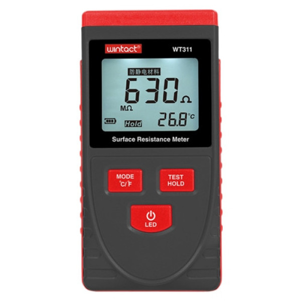 Тестер сопротивления поверхности WINTACT WT311 (100Ω ~1000ГΩ) 