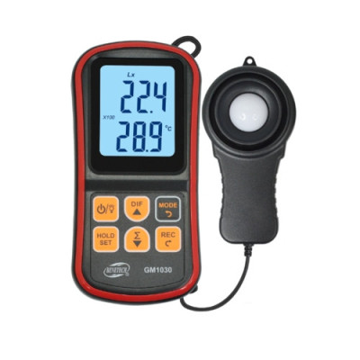 Люксметр+термометр, с Bluetooth, BENETECH GM1030