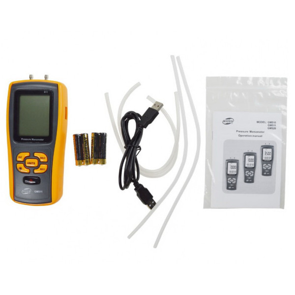 Дифференциальный манометр USB, ±10 кПа BENETECH GM511