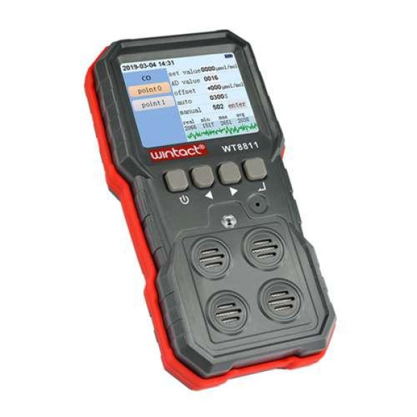Газоанализатор 4-в-1 WINTACT WT8811 (О2,СО, H2S, LEL)