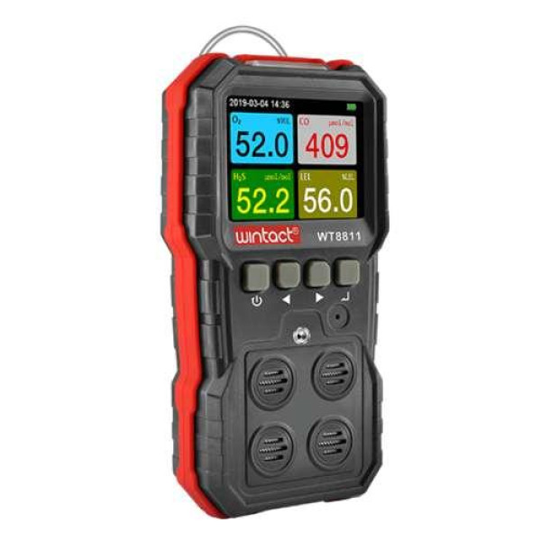 Газоанализатор 4-в-1 WINTACT WT8811 (О2,СО, H2S, LEL)