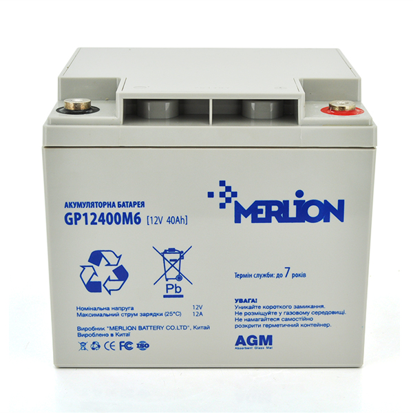 Аккумулятор MERLION AGM GP12400M6 12 V 40 Ah