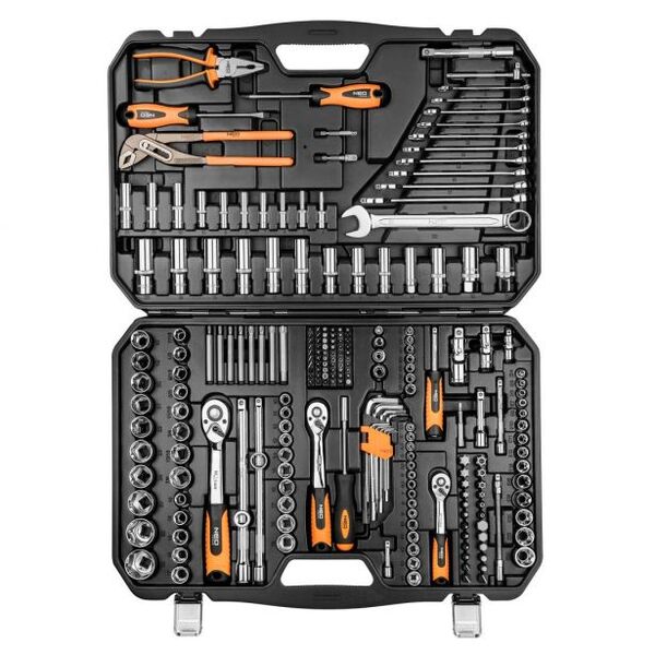 Набор головок 1/2, 3/8, 1/4  233 шт NEO Tools 08-681