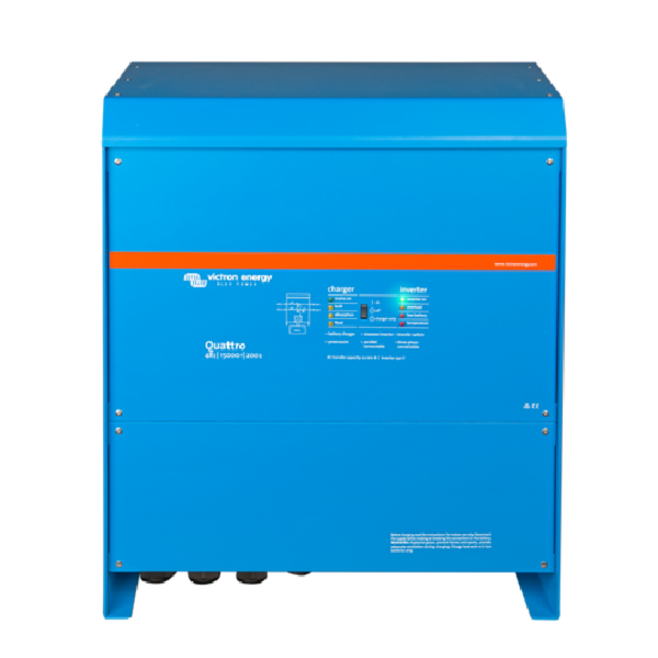 Гибридный инвертор VICTRON ENERGY QUATTRO 48/15000/200-100/100 (15 КВА/12 КВТ, 1 ФАЗА, БЕЗ MPPT)