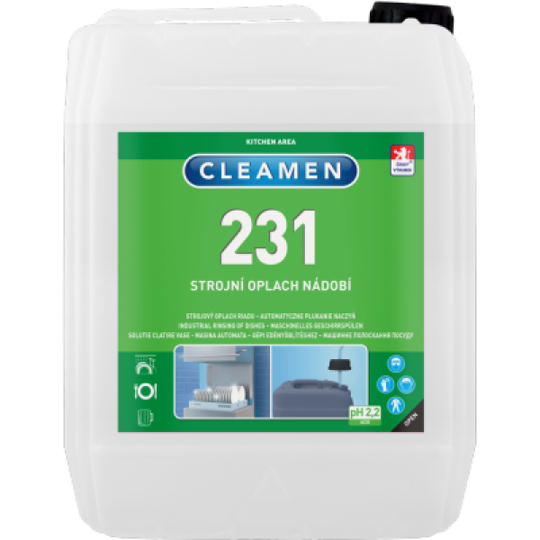 Ополаскиватель посуды  для посудомоечных машин CLEAMEN 231 - 5л. 