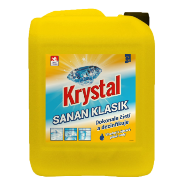 Моющее дезинфицирующее средство поверхностей  KRYSTAL Sanan Klasik- 5 л