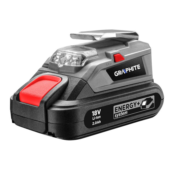 USB-адаптер – светодиодный фонарь Energy+, без аккумулятора GRAPHITE 58G025