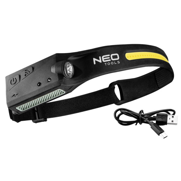 Налобный светодиодный фонарик 2-в-1 NEO TOOLS 99-097
