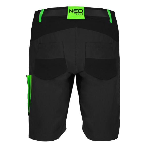 Короткие шорты PREMIUM черно-серые NEO TOOLS 81-277
