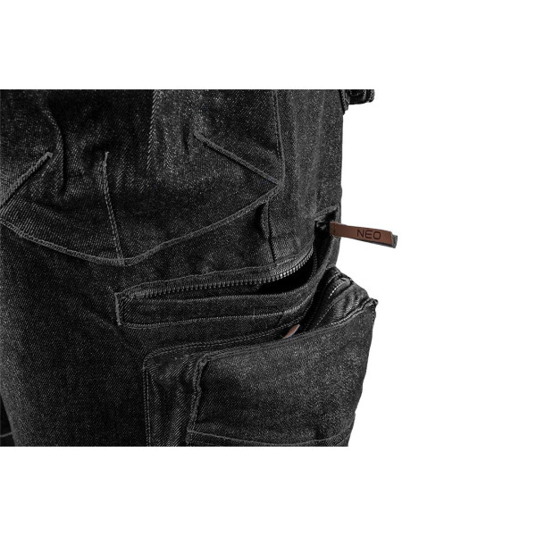 Короткие шорты DENIM черные NEO TOOLS 81-273