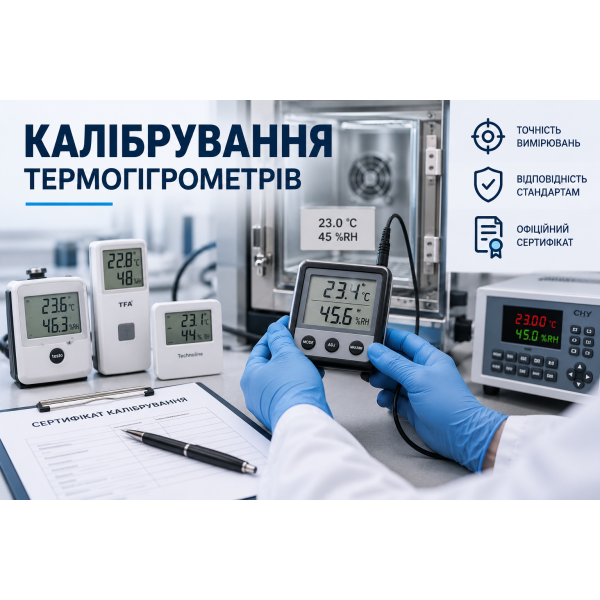 Калибровка термогигрометров Testo 605, Testo 608, ART, TH, TFA, THG и аналогичные приборы