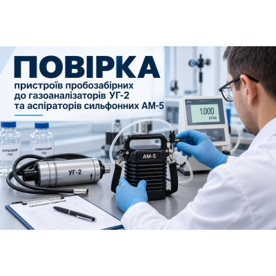 Повірка пристроїв пробозабірних до газоаналізаторів 
