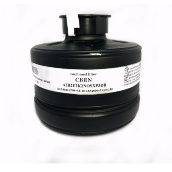 Панорамный противогаз TRAYAL В2G с комбинированным военным фильтром CBRN