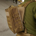 Швидкознімний штурмовий рюкзак з MOLLE ЗСУ кордура койот