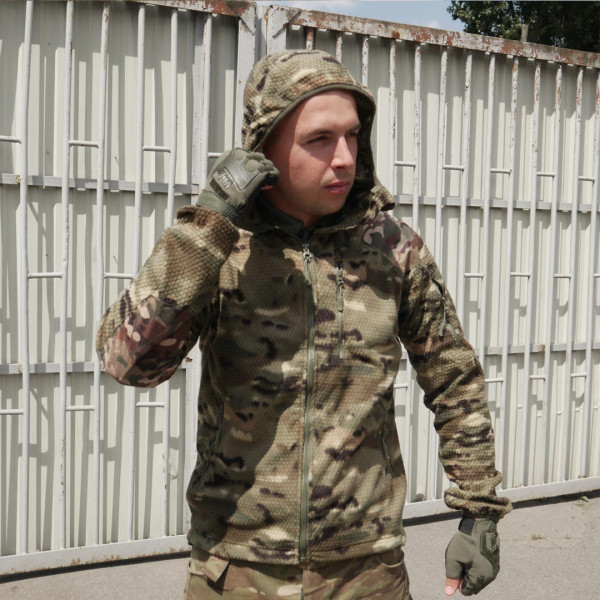 Флисовая кофта мультикам Kiborg Jacket Grid Fleece