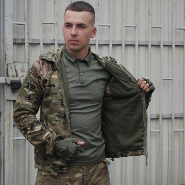Флисовая кофта мультикам Kiborg Jacket Grid Fleece