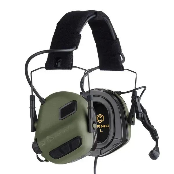 Активні навушники Opsmen Earmor M32 PLUS з гарнітурою олива